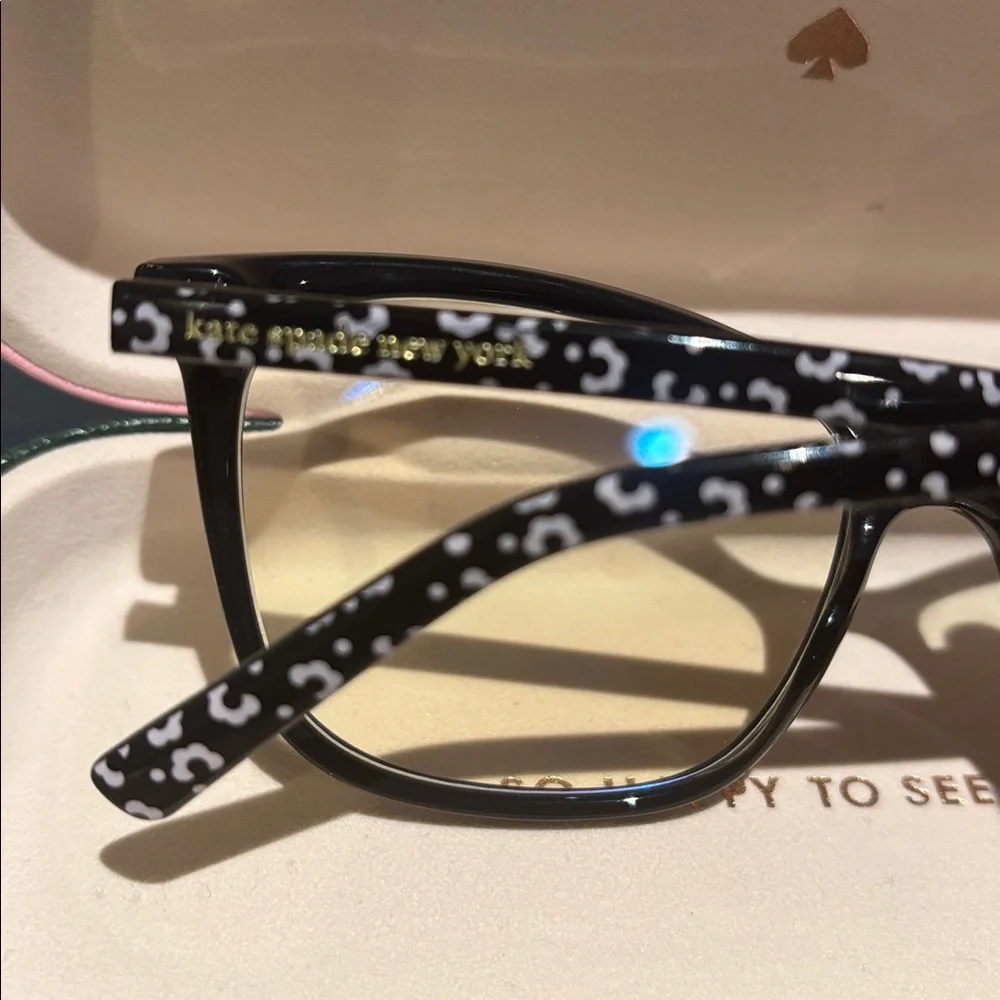 Kate Spade ♠️ Aubree 53mm Blue Light blocking reading eye glasses in black frame